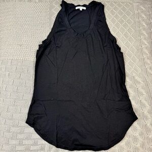 Cotton Citizen Mykonos Women's Black Sleeveless Racer Tank Top Medium USA Made
